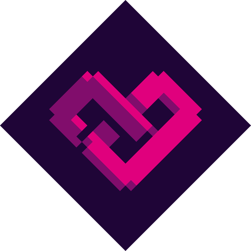 HYH logo on rotated diamond, 800px